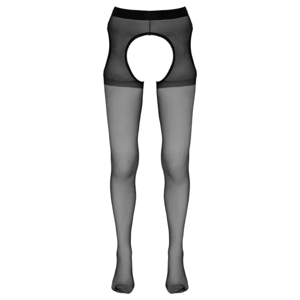Cottelli - öppen (crotchless) strumpbyxa (svart)