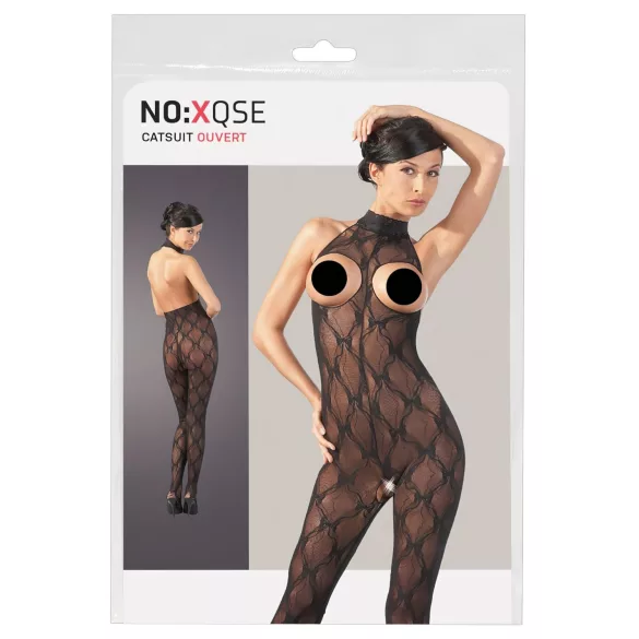 NO:XQSE - Öppen byst catsuit - spets