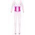 Cottelli - nätkroppstrumpa - rosa - S-L