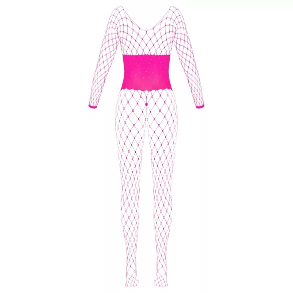 Cottelli - nätkroppstrumpa - rosa - S-L
