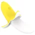 Lonely - uppladdningsbar vibrator - vattentät bananformad - gul/vit