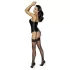 Cottelli Party - satinbustier med strumpeband - svart - M