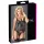 Cottelli - transparent topp - glansiga ränder - svart - M