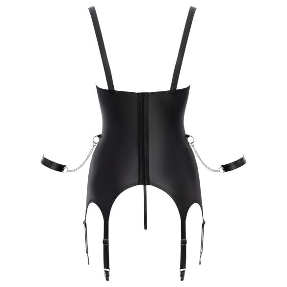 Cottelli - bondage set med öppna bröst - svart