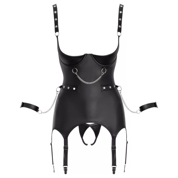 Cottelli - push-up bondage-set (svart) - M