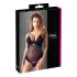 Cottelli - Mjuk och justerbar body (svart) - 85C/L