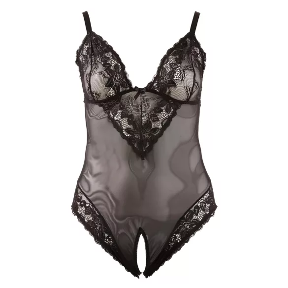 Cottelli Plus Size - spetsbody - svart