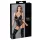 Cottelli Bondage - body med bojor - glänsande svart - XL