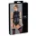 Cottelli Bondage - ärmlös glänsande body med handbojor - svart - M