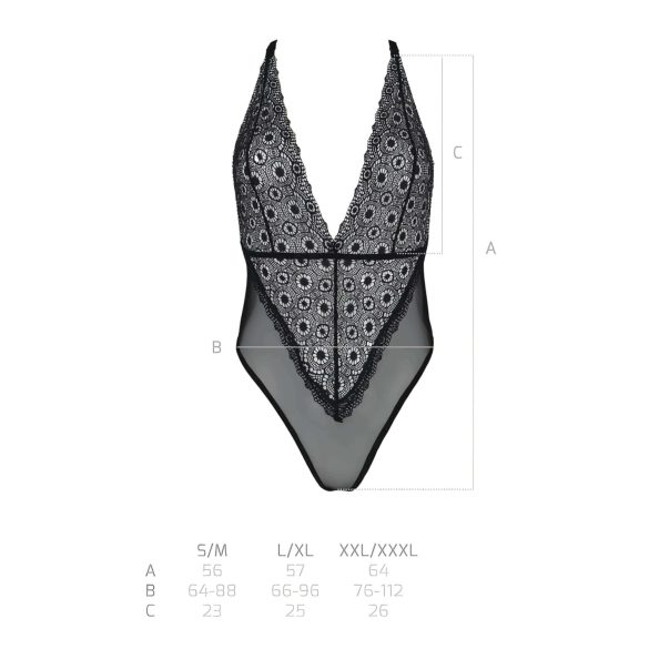 Passion Eco Zinnia - spetsbody (svart) - L/XL