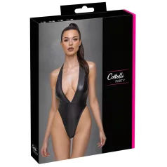 Cottelli Party - body med halterneck - glansig - svart