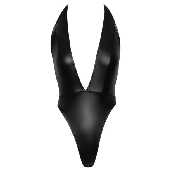 Cottelli Party - body med halterneck - glansig - svart - M