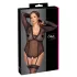 Cottelli Kurvor - transparent body (svart) - 2XL