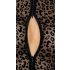 Noir - långärmad body med leopardmönster (svart) - M