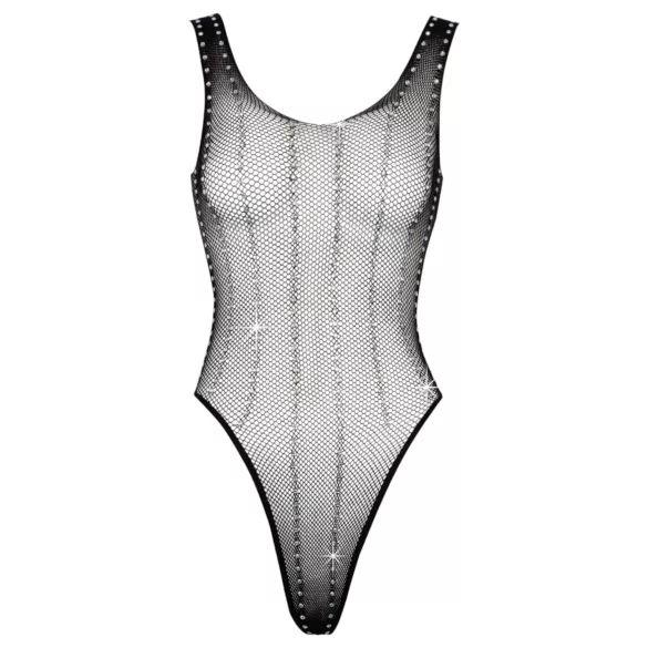 Cottelli - nätbody med strass - svart - S-L