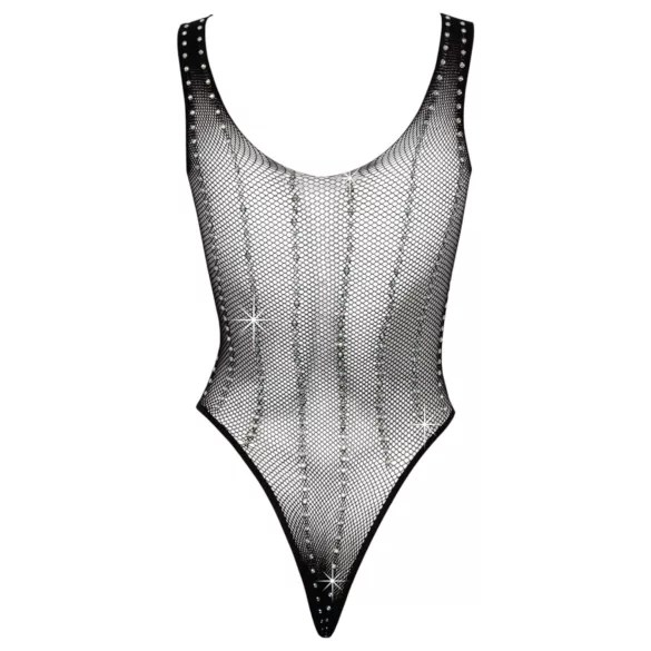 Cottelli - nätbody med strass - svart - S-L