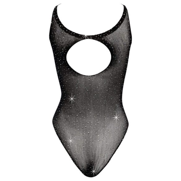 Cottelli - bodysuit med strass - svart - S-L