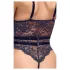 Cottelli - öppen body med remmar - svart - L