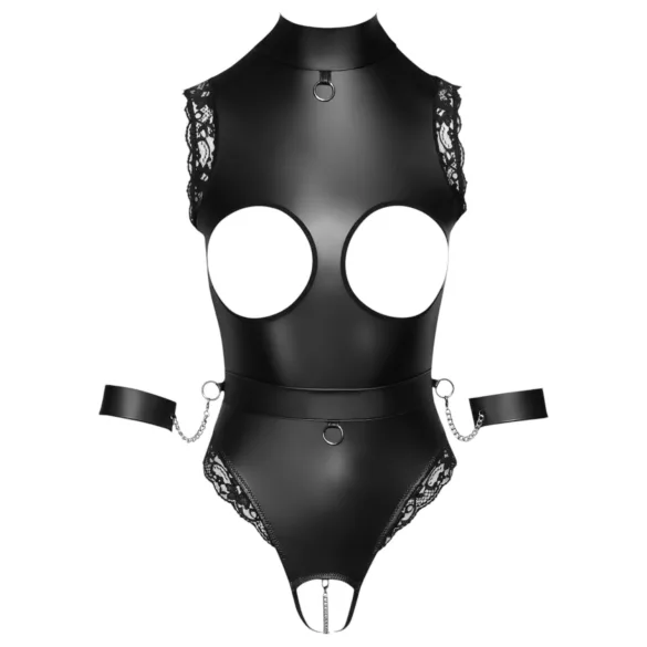 Cottelli Bondage - öppen bröst body - svart - M