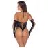 Cottelli - body med handskar - svart - S-L