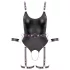 Cottelli - öppen bondagebody med handbojor - svart - M
