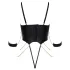 Cottelli - bondagebody med kedjor (svart) - M