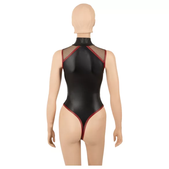 Cottelli - nätbody med dragkedja (svart) - M