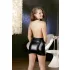 Cottelli - Halsbandsklänning - sexig design - svart - M