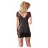 Cottelli - babydoll spets med rosett - svart - XL