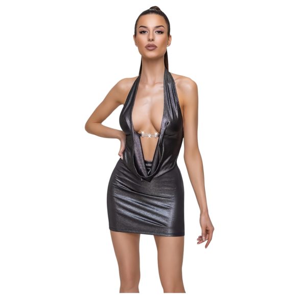 Cottelli Party - halterneck klänning - silver - XL