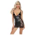 Noir - Miniklänning med transparenta sidor (svart)