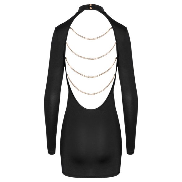 Cottelli - miniklänning med öppen rygg och kedjor - svart - L