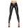 Noir - leggings dam - glansig lång - svart - M
