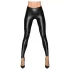 Noir - leggings dam - glansig lång - svart - M