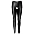Noir - öppna, blanka leggings (svart) - M