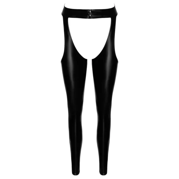 Noir - glänsande strumphållarchaps - svart