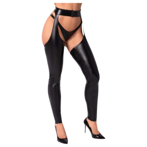 Noir - glansiga strumpbyxor - chaps (svart) - L