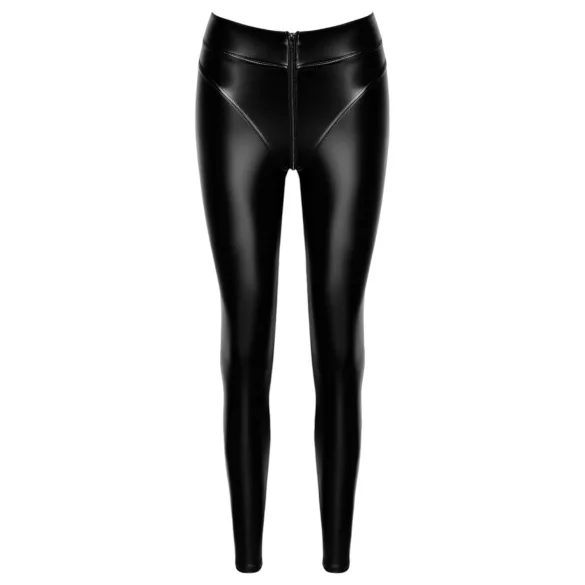 Noir - leggings - glansig - svart