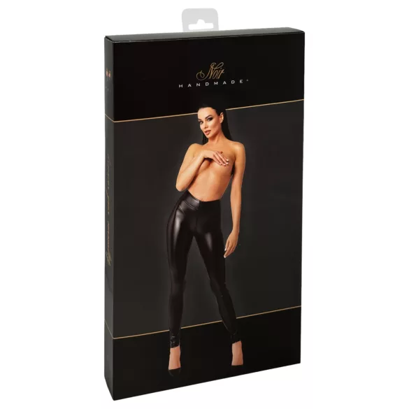 Noir - leggings - glansig - svart - M