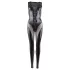 Cottelli - ärmlös catsuit - glänsande wetlook - svart