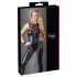 Cottelli - ärmlös catsuit - glänsande wetlook - svart - L