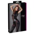 Cottelli - kortärmad glansig catsuit - svart - L