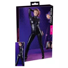 Cottelli - långärmad catsuit - glänsande - svart