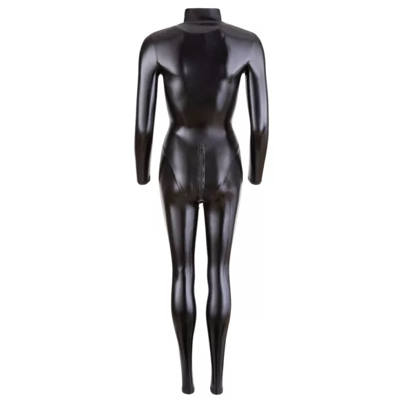 Cottelli - långärmad catsuit - glänsande - svart