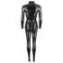 Cottelli - långärmad catsuit - glänsande - svart - L