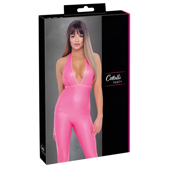 Cottelli Party - Overall med djup rygg (rosa)