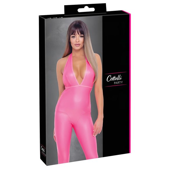 Cottelli Party - Overall med djup rygg (rosa) - L