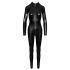 Noir - lång jumpsuit med ormskinnmönster (svart) - L