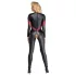 Cottelli - catsuit med dragkedja - läderlook - svart - L