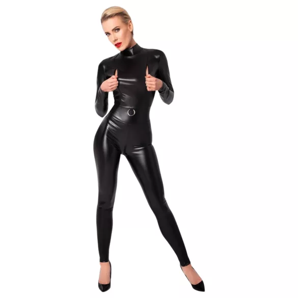 Noir - Dragkedja overall (svart)